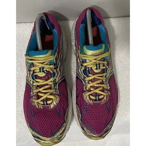 Brooks Ravenna 5 Running Shoes Womens Size 8.5 Magenta Teal Yellow 1201501B655